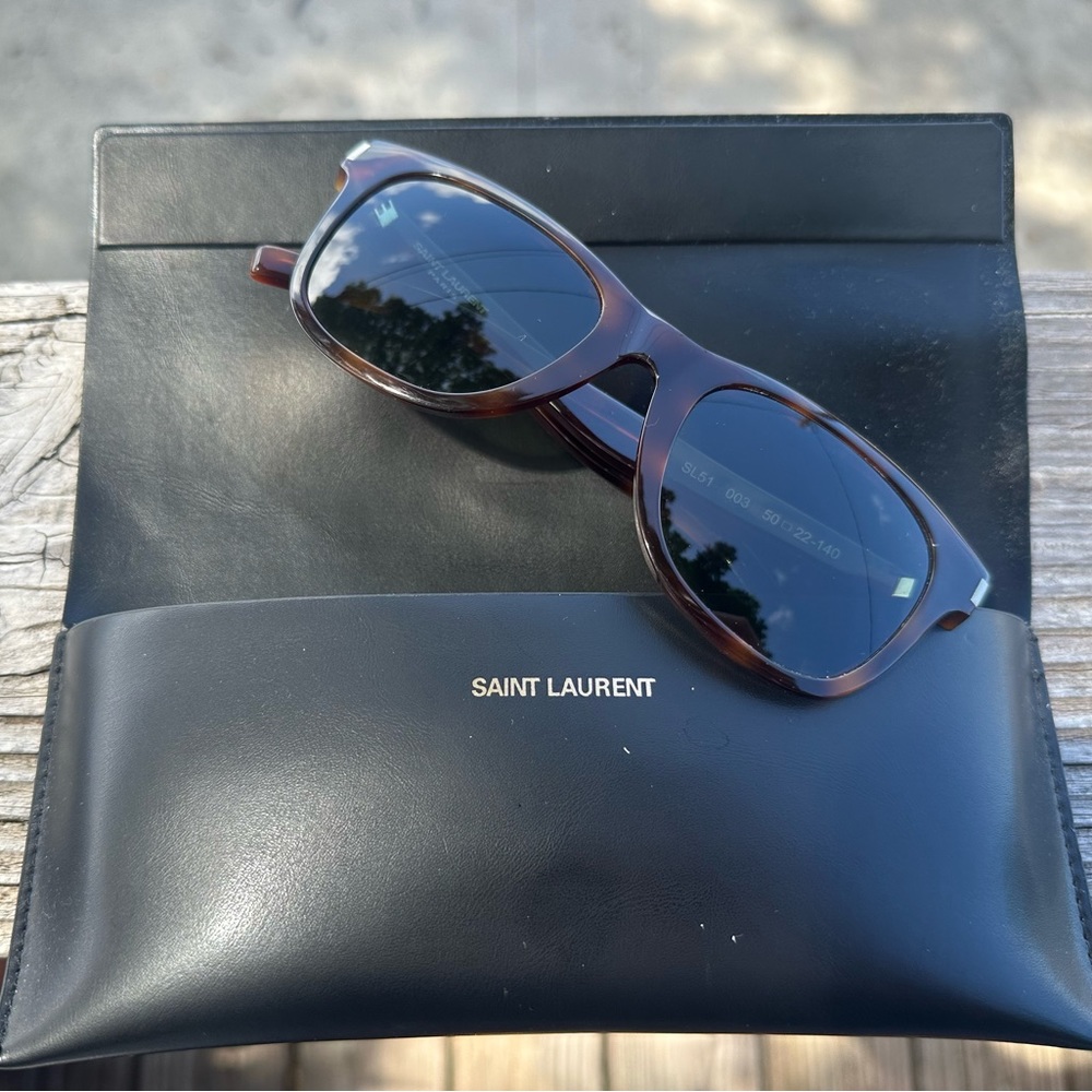 Saint Laurent classic SL51 tortoise sunglasses Unisex